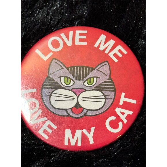 Vintage 80s Cat-Themed Pinback Button Set Of 5 Sandra Boyton /4 Badge A Mint - Picture 5 of 12
